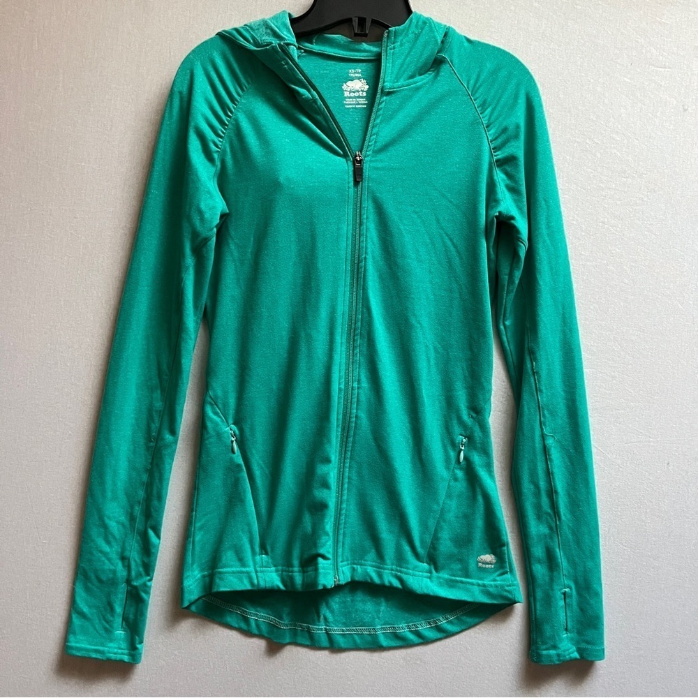 Roots Full-Zip Hoodie Sweatshirt Jacket XS